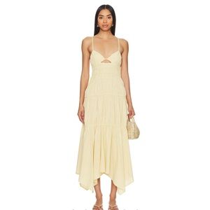 SNDYS Tahlia Dress in Yellow NWT